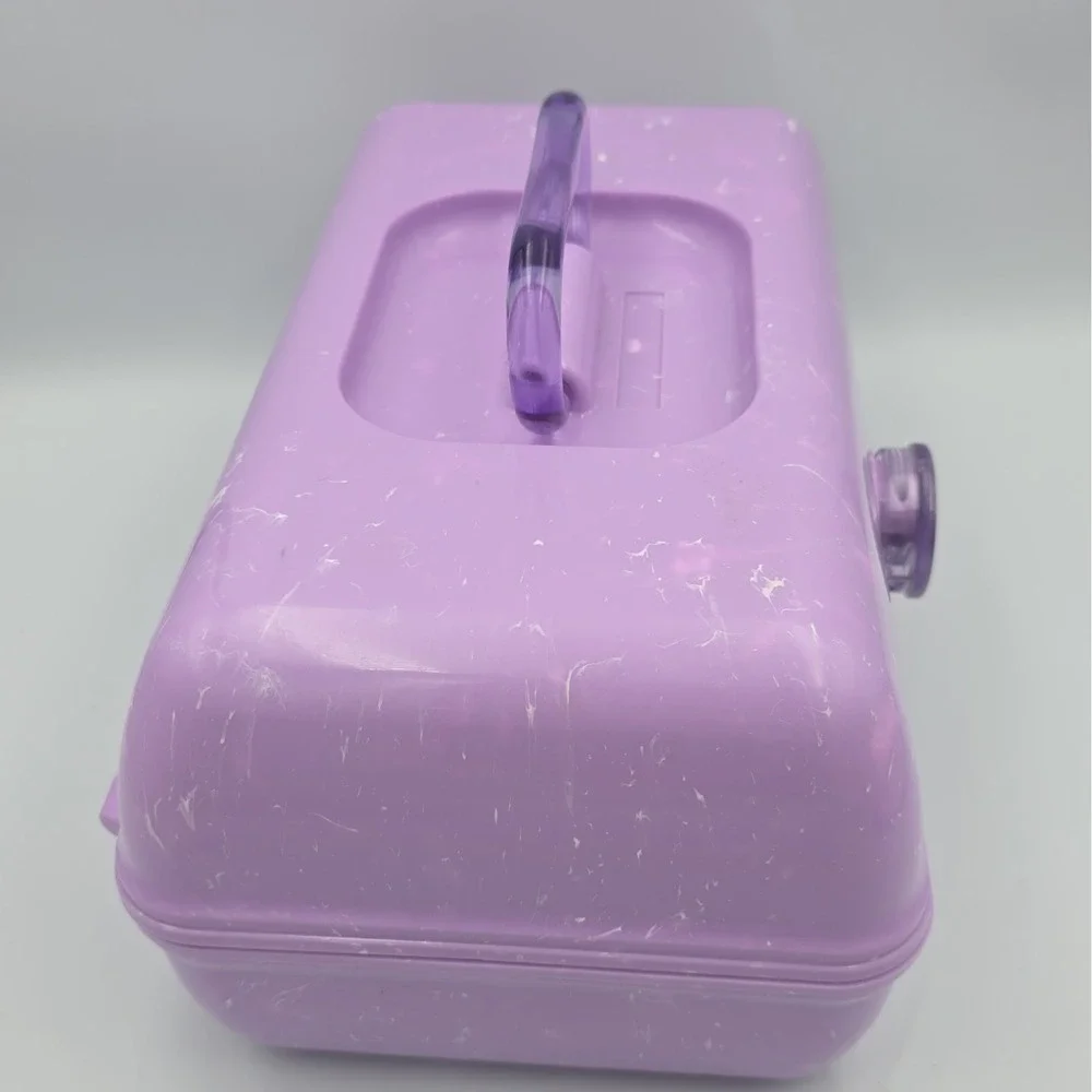 Ulta Beauty Caboodle Make Up Purple Marbled Large Storage Case w/ Mirror